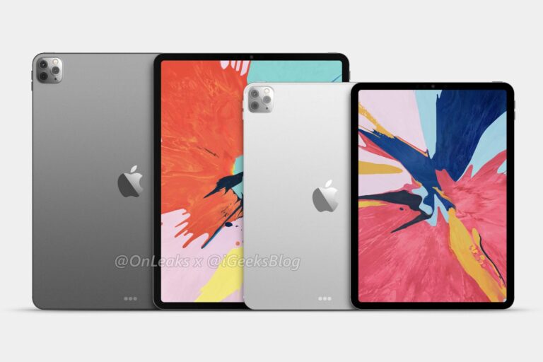 Качественные рендеры iPad Pro 2020 демонстрируют тройную камеру, похожую на iPhone 11 Pro